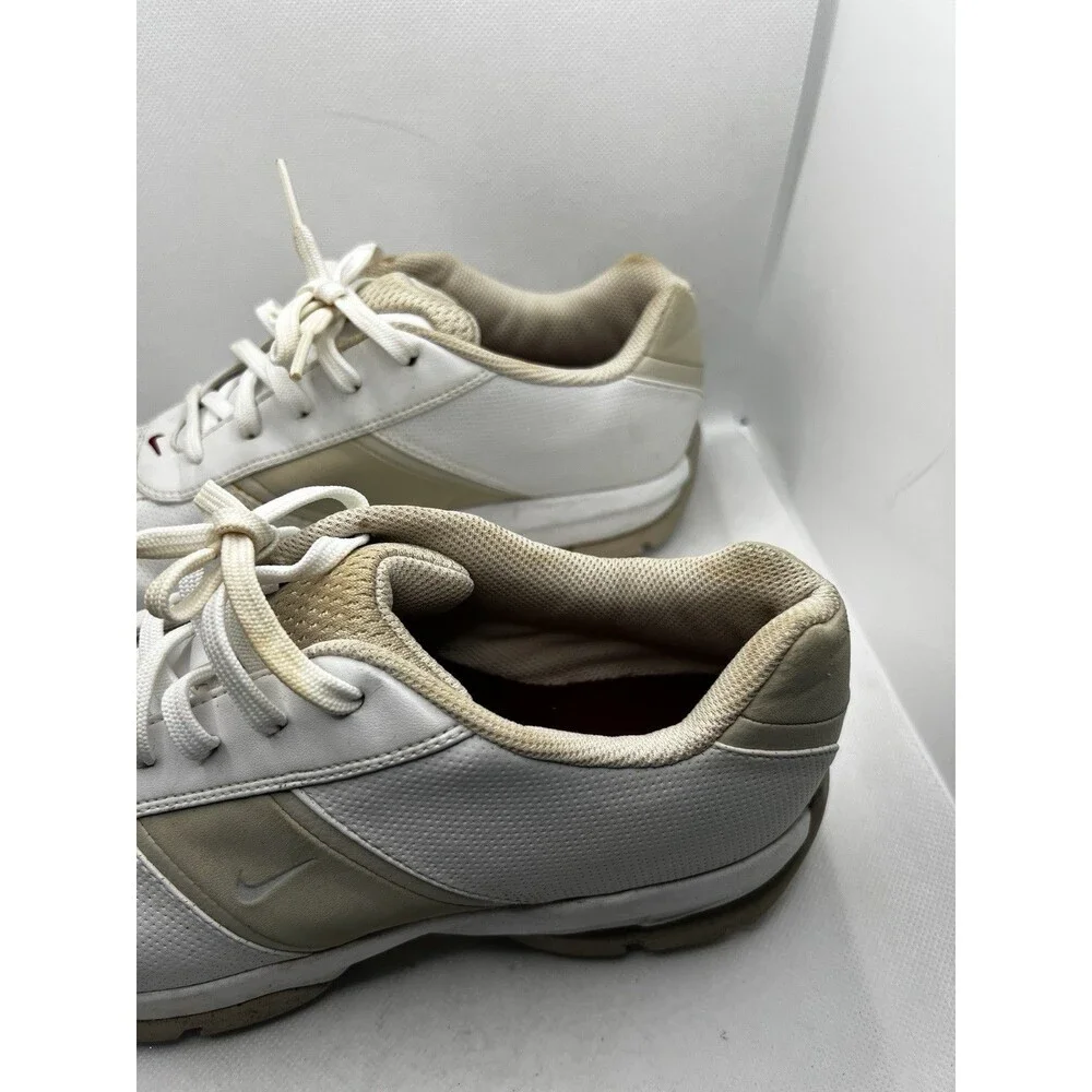Nike Golf Sneakers Womens 8 39 Sport Performance White Leather Spikes 309888161
